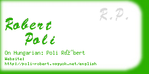 robert poli business card